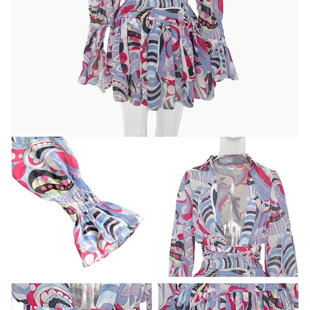 Loose Ruffles Mini Skirts Romper - Picture 2 of 3